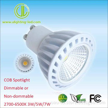 dimmable LED GU10 COB 5W
